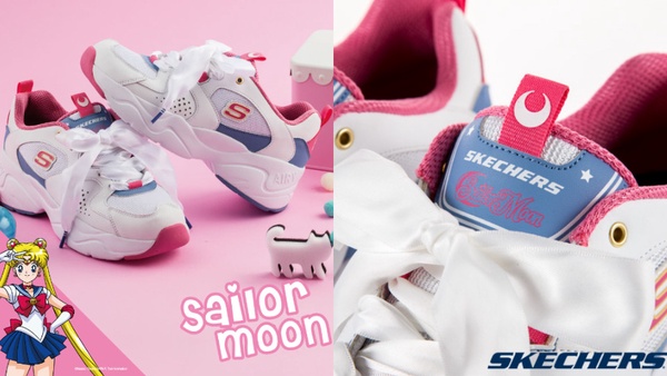 史上最夢幻美戰老爹鞋！Skechers聯名美少女戰士，月光仙子帽T、休閒鞋鞋絕美必收～