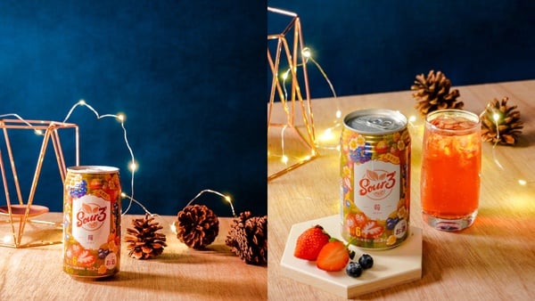 SOUR3推出冬季限定「莓果沙瓦」，草莓+藍莓酸甜口感，3%剛剛好的微醺！