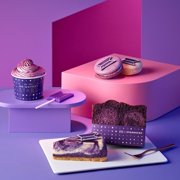 最強聯名！BTS X 韓國星巴克推出「夢幻紫」系列商品，部分收入將捐出，