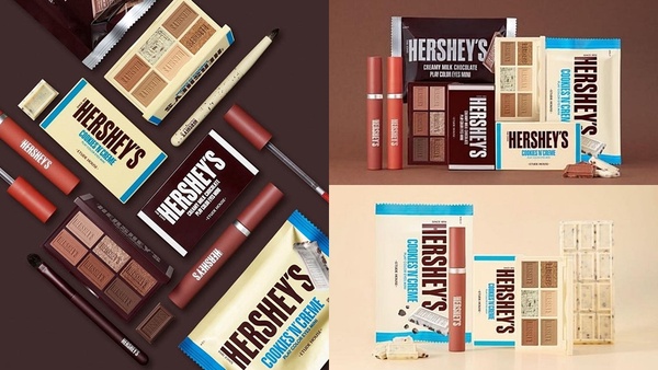 ETUDE HOUSE跟HERSHEY'S好時聯名！超可愛巧克力眼影、刷具必搶，情人節送這顆絕不出錯