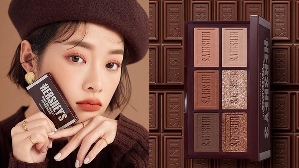 ETUDE HOUSE跟HERSHEY'S好時聯名！超可愛巧克力眼影、刷具必搶，情人節送這顆絕不出錯