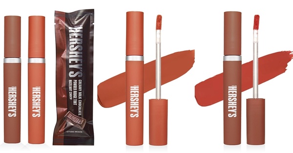 ETUDE HOUSE跟HERSHEY'S好時聯名！超可愛巧克力眼影、刷具必搶，情人節送這顆絕不出錯