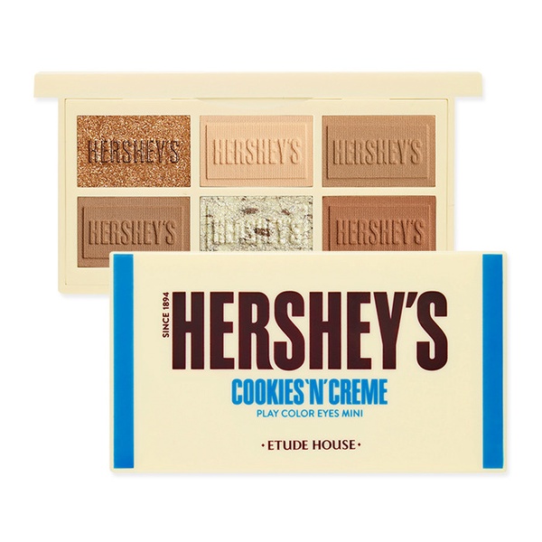 ETUDE HOUSE跟HERSHEY'S好時聯名！超可愛巧克力眼影、刷具必搶，情人節送這顆絕不出錯