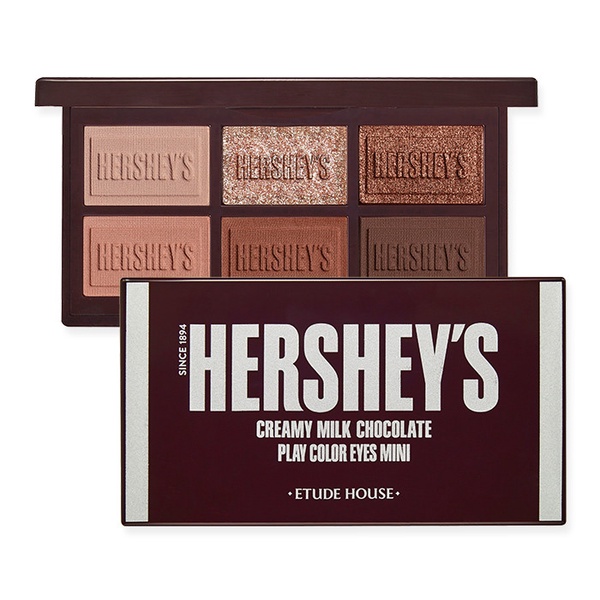 ETUDE HOUSE跟HERSHEY'S好時聯名！超可愛巧克力眼影、刷具必搶，情人節送這顆絕不出錯