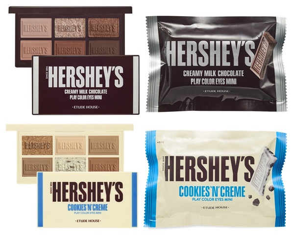 ETUDE HOUSE跟HERSHEY'S好時聯名！超可愛巧克力眼影、刷具必搶，情人節送這顆絕不出錯