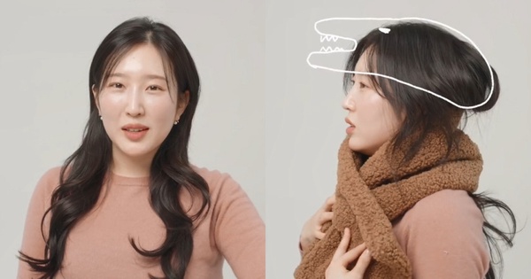 韓國髮型師示範圍巾「髮型範本」！適合圍巾的韓系馬尾、包包頭綁法，不鬆散、修飾臉型