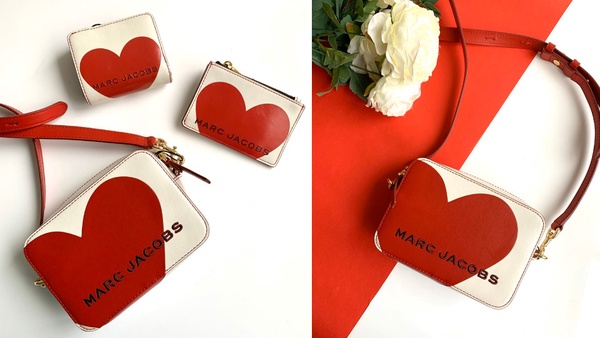 Marc Jacobs嵌入你心Heart Intarsia系列:The Box愛心餐盒包,售價:NT18900