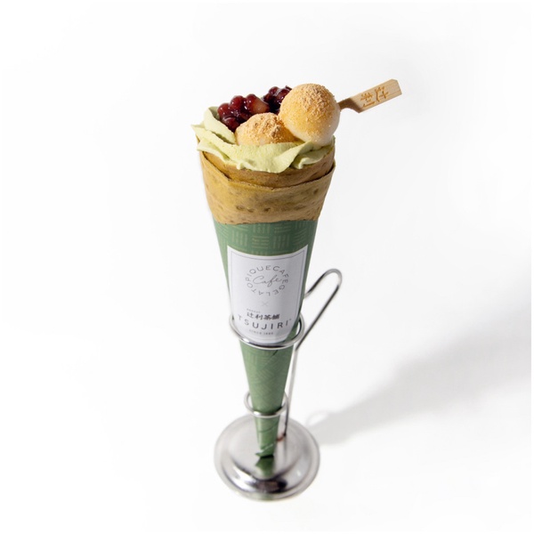 白玉糰子尬抹茶可麗餅～gelato pique cafe x TSUJIRI辻利茶舗聯名可麗餅來了