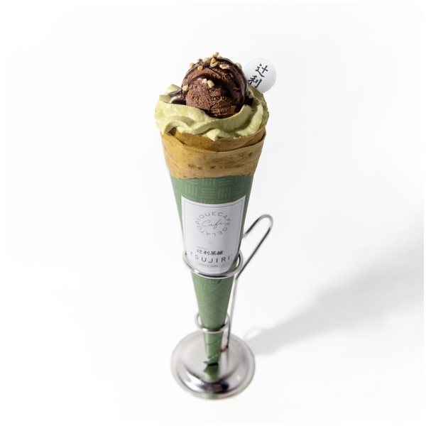 白玉糰子尬抹茶可麗餅～gelato pique cafe x TSUJIRI辻利茶舗聯名可麗餅來了
