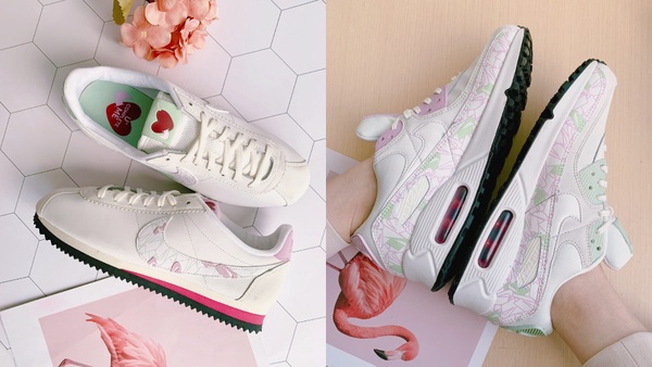 Nike情人節「愛心鞋」特搜！可愛穿心logo、一腳粉紅一腳薄荷綠，不對稱設計超有型！