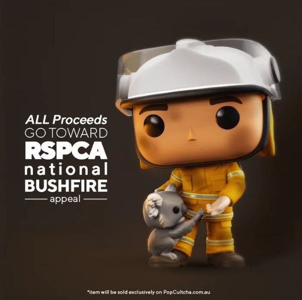 致敬澳洲大火的救難英雄！FUNKO推出限量「澳洲消防員」公仔，收益將投入無尾熊救援！