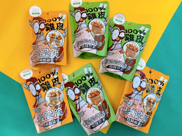 雞皮控吃起來！超人氣雞皮餅乾「經脆脆炸雞皮」，胡椒、芥末都夠味，想吃雞皮隨手抓！