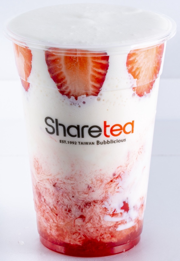 又香又濃的草莓厚鮮奶超推！Sharetea推三款草莓新飲品，酸甜滋味即日起開喝！