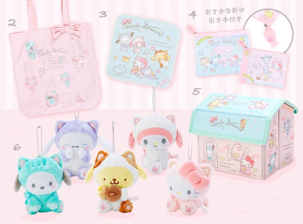 Hello Kitty、大耳狗、美樂蒂扮成喵星人，貓掌肉球融化奴才們的心！