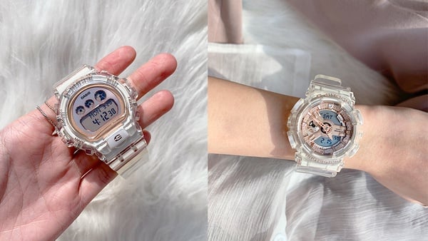 是仙女姊姊的手錶！G-SHOCK 推出全新「晶透系列」女錶，玫瑰金錶面+透明錶帶太夢幻！