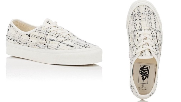 VANS x Barneys 粗毛呢「小香風」鞋款上市，高質感毛呢元素，優雅小姐姐必備！