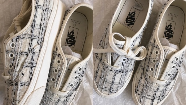 VANS x Barneys 粗毛呢「小香風」鞋款上市，高質感毛呢元素，優雅小姐姐必備！