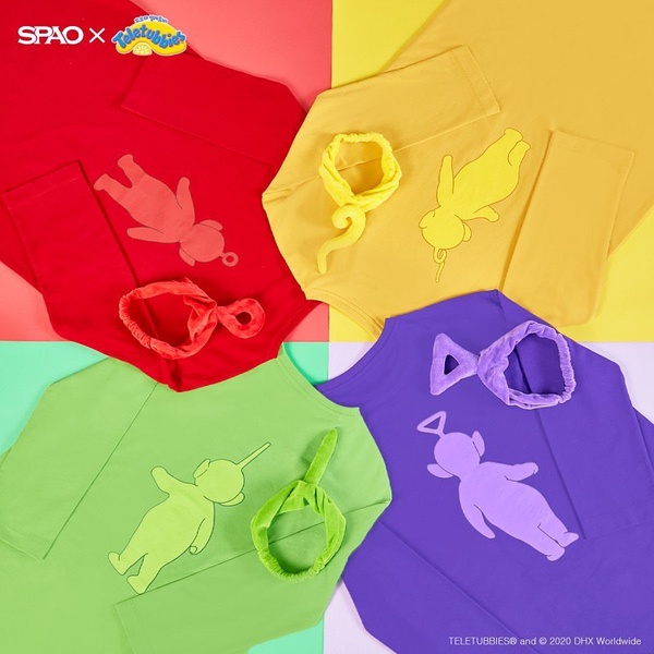 SPAO X 天線寶寶超狂聯名！穿上超經典「天線帽T」，化身天線寶寶回憶童年～