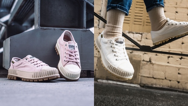 PALLADIUM「厚底巧克力鞋」上市！小隻女必備厚底小白鞋，還有全台限量粉嫩甜點色系！
