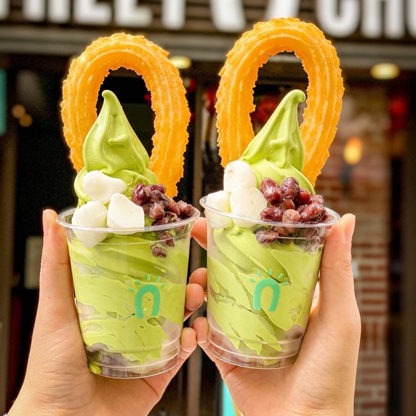 抹茶冰淇淋尬紅豆加麻糬！Street Churros「抹茶紅豆麻糬阿啾」超澎派限定開賣！