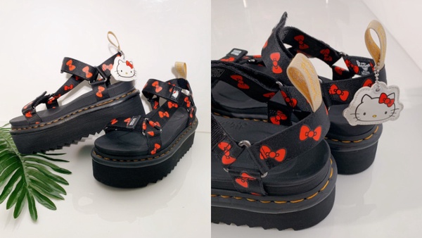 Dr. Martens 和「Hello Kitty」聯名了！超萌kitty厚底馬汀，爆炸可愛只能買了～