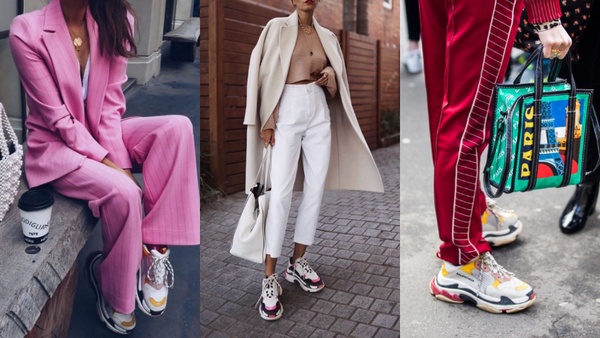粉色精品球鞋推薦 #BALENCIAGA 老爹鞋