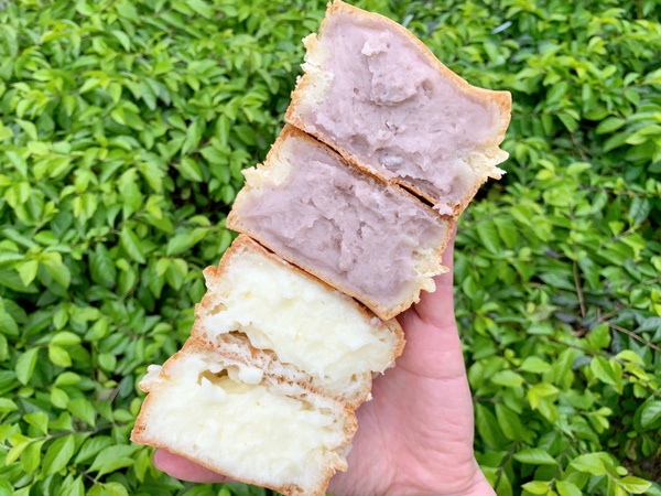 新竹知名爆餡紅豆餅「青畑九號豆製所」台北快閃！芋泥餡滿到爆出來，每種口味都必吃！