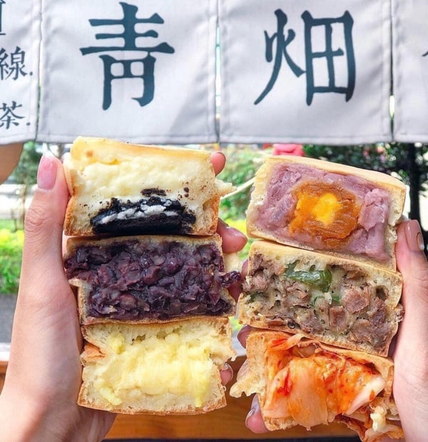 新竹知名爆餡紅豆餅「青畑九號豆製所」台北快閃！芋泥餡滿到爆出來，每種口味都必吃！