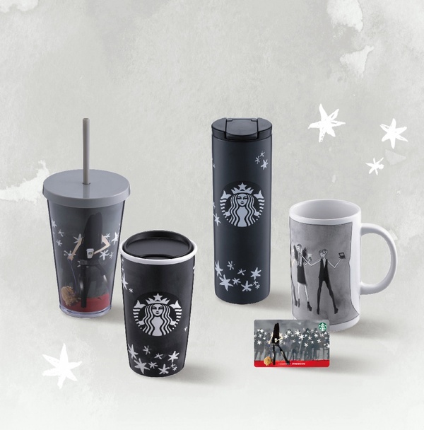 星巴克 X VERA WANG聯名系列登場，極簡時尚黑、白、灰設計，3/9起全台星巴克開賣！