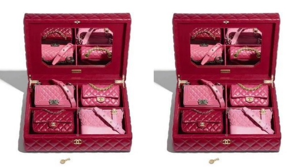 2020 「Chanel 迷你包禮物盒」，一次滿足四個包的願望！高奢禮物盒也能當作化妝箱！