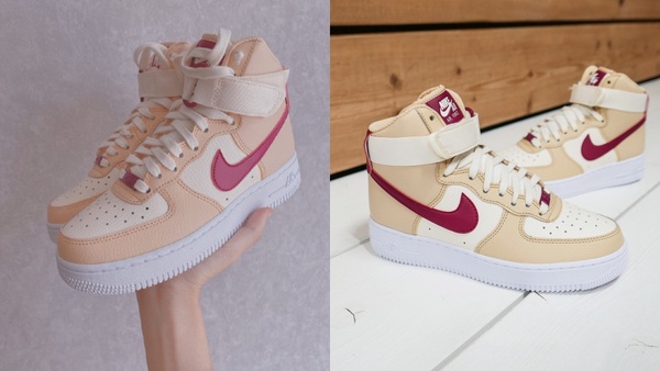 NIKE AIR FORCE 1新色！超甜「奶油杏仁」、「蜜桃奶霜」配色，少女們荷包又要失手啦！