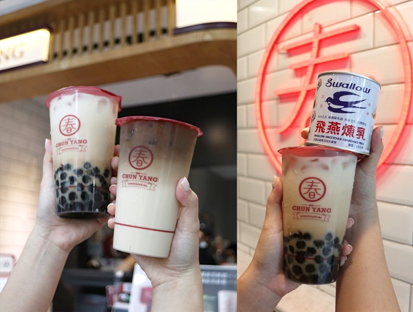 春陽茶事Ｘ飛燕煉乳！濃郁系飛雁花生奶茶＆港式鴛鴦奶茶，加碼免費加料珍珠