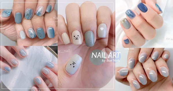 8款仙氣十足「冰晶藍美甲」推薦！性冷淡風、霧面美甲耐看顯白，淡定臉好幽默人見人愛