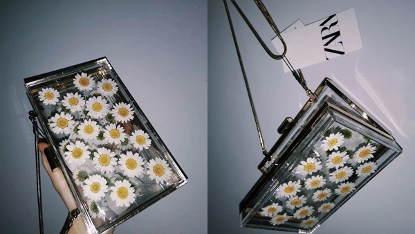 仙氣爆棚！Zara、Tory Burch春夏新款「雛菊包」透明材質+雛菊真花，美出新高度～