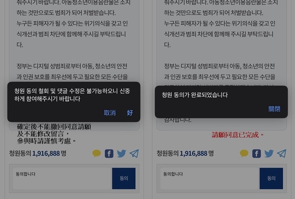 韓國「N號房請願連署」你也能加入!N號房請願連署手把手教學,一起為世界做些改變!