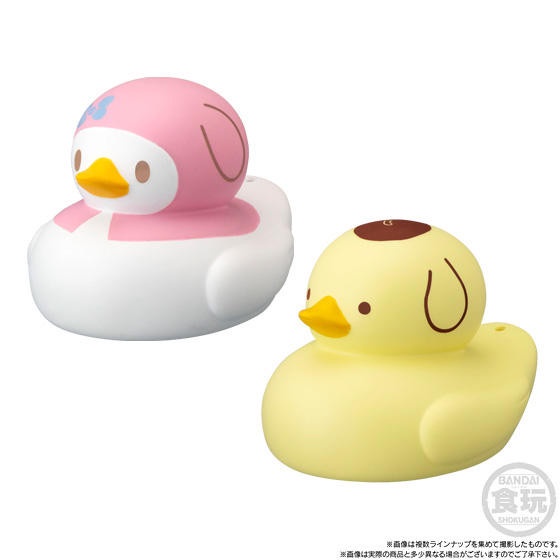 日本萬代「三麗鷗洗澡小鴨」可愛登場！Hello Kitty、大耳狗通通化身超萌小鴨陪你泡澡
