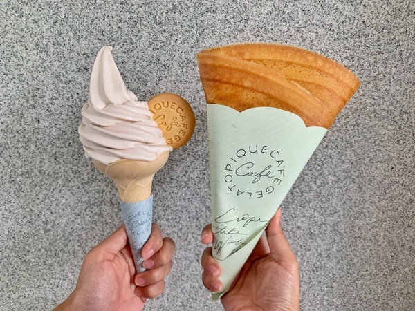 日本人氣gelato pique café「金沙芋泥可麗餅」期間限定登場!加碼芋頭牛奶霜淇淋必吃