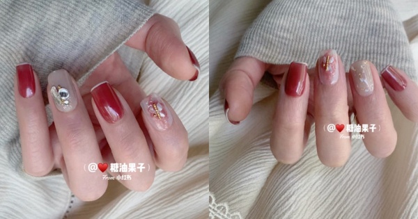 最顯白指尖！人見人愛「復古紅美甲」精選推薦，極簡風、暈染細鑽，這款讓胖手指變修長