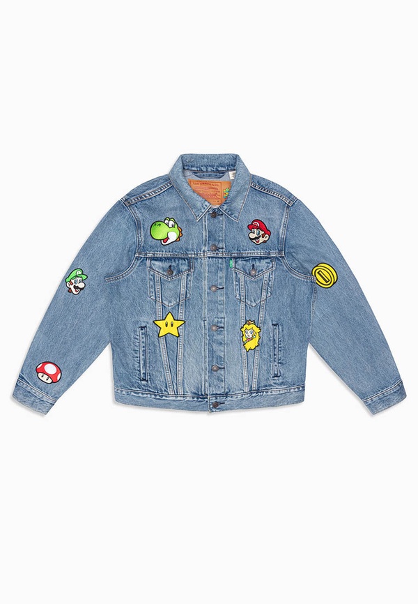 LEVI’S X Super Mario推出聯名系列服飾，簡約丹寧搭配瑪利歐造型，經典又可愛！