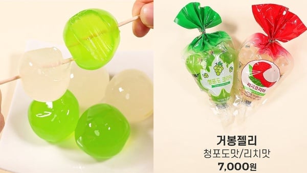 好像真的葡萄串！韓國7-11推出「QQ葡萄果凍球」還有蜜桃、荔枝口味等你來嚐鮮～