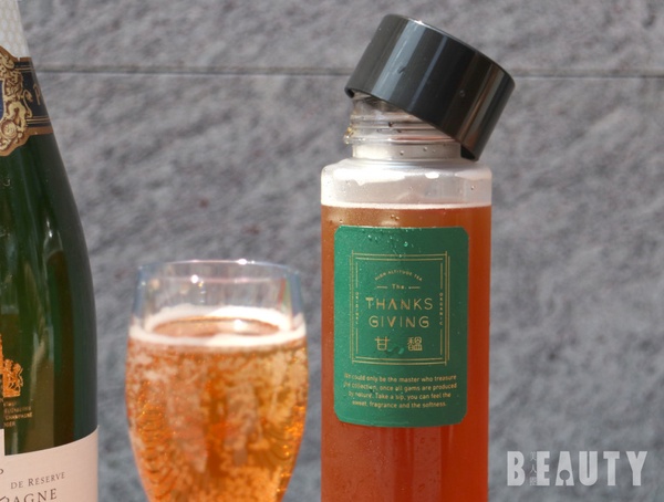 無酒精的香檳？新品牌「甘馧茶飲」推出香檳茶系列，加碼超罪惡的牽絲車輪餅也必吃