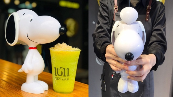 超萌「史努比全身立體造型杯」登場！1011·SIPTEA 全新限量加價購，史努比控必收藏！