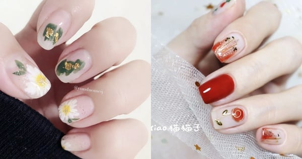 5款甜美「彩繪花美甲」推薦！2020最夯小雛菊、手繪碎花、立體水滴花夢幻盤點
