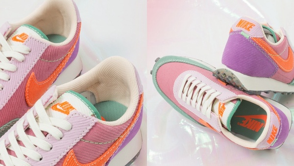 粉嫩到不行！Nike 將 Daybreak 經典鞋款換上春日配色，燈芯絨拼接材質超級可愛！