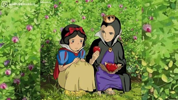 如果迪士尼公主闖入「宮崎駿世界」？神隱少女 x 小美人魚無違和，兩份童年碰出新火花