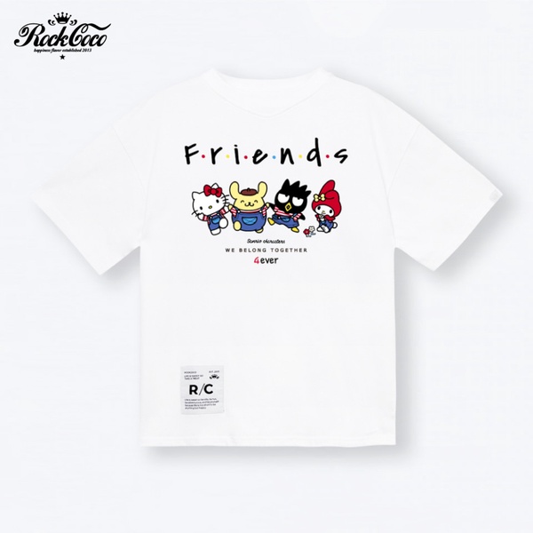 ROCKCOCO X 三麗鷗「Hello Kitty FRIENDS T恤」萌度破表，三麗鷗粉快快收藏！