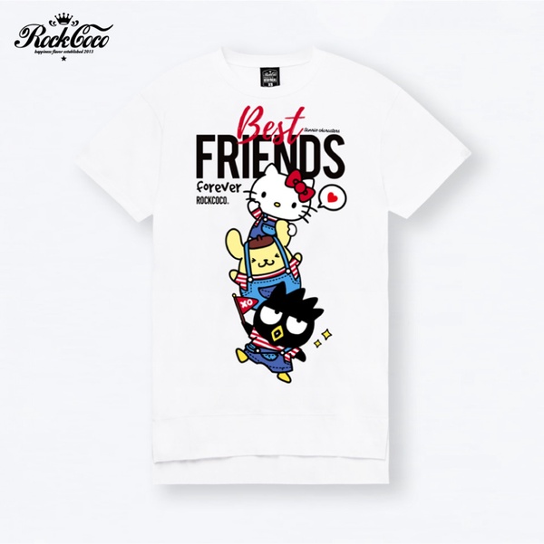 ROCKCOCO X 三麗鷗「Hello Kitty FRIENDS T恤」萌度破表，三麗鷗粉快快收藏！
