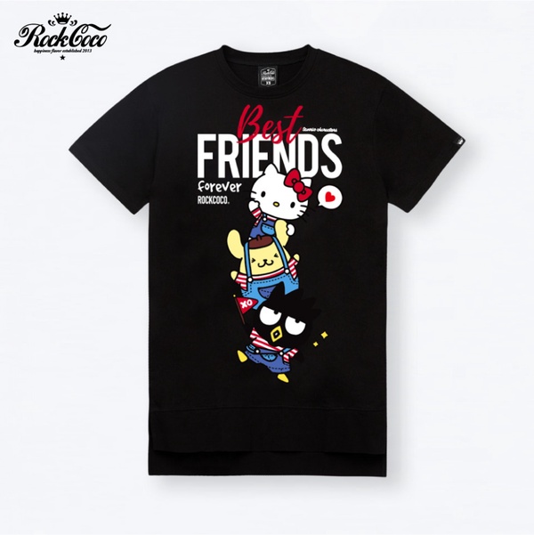 ROCKCOCO X 三麗鷗「Hello Kitty FRIENDS T恤」萌度破表，三麗鷗粉快快收藏！
