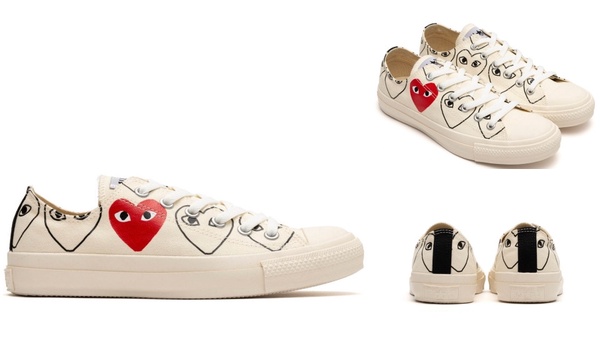 Comme des Garçons PLAY x Converse低筒鞋