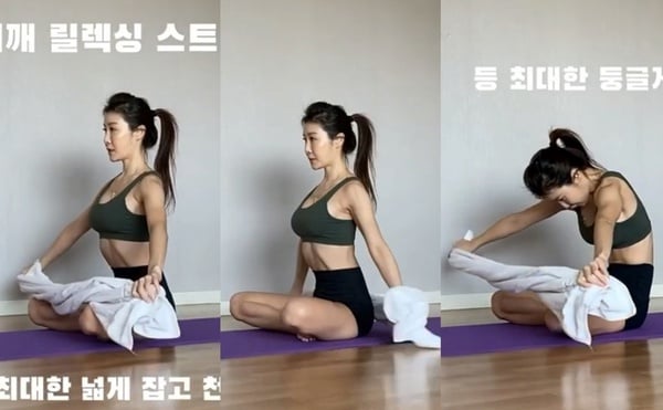 瘦小腹必做！網美教練超強4步「毛巾操」，下腹、腰側贅肉立消，二周見腹肌線